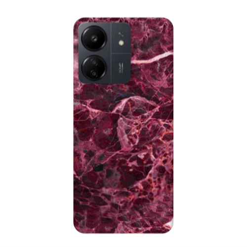 Xiaomi Redmi 13C Marble Cherry Transparent Silicone TPU Θήκη
