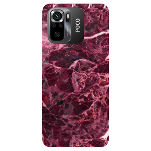 Xiaomi Poco M5 s Marble Cherry Transparent Silicone TPU Θήκη