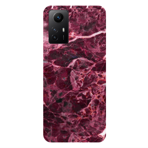 Xiaomi Redmi Note 12s Marble Cherry Transparent Silicone TPU Θήκη