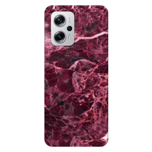 Xiaomi Poco X4 GT Marble Cherry Transparent Silicone TPU Θήκη