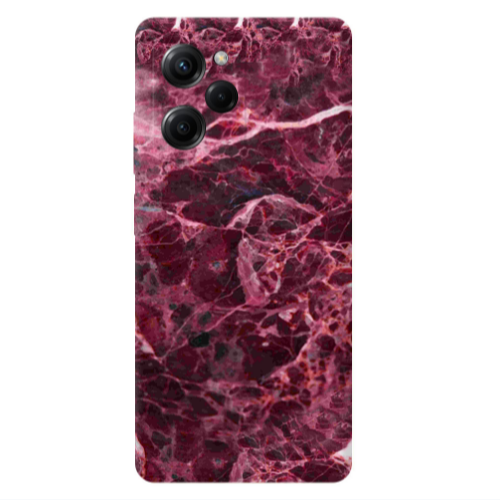 Xiaomi Poco X5 Pro Marble Cherry Transparent Silicone TPU Θήκη