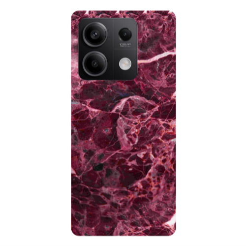 Xiaomi Redmi Note 13 5G Marble Cherry Transparent Silicone TPU Θήκη
