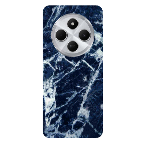 Xiaomi Redmi 14c Marble Cracked Purple Transparent Silicone TPU Θήκη