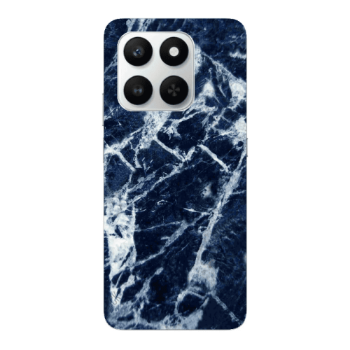 Honor Magic 400 Smart Marble Cracked Purple Transparent Silicone TPU Θήκη