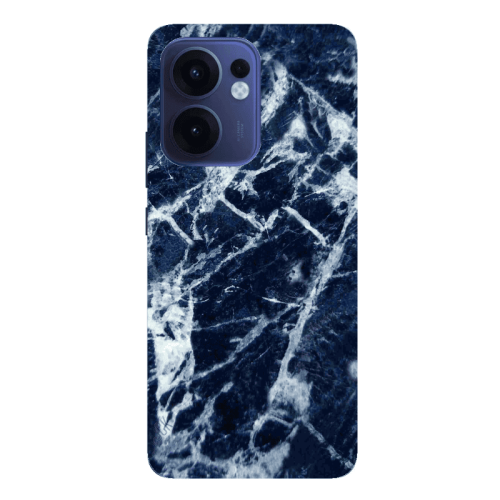 Oppo Reno13 FS Marble Cracked Purple Transparent Silicone TPU Θήκη