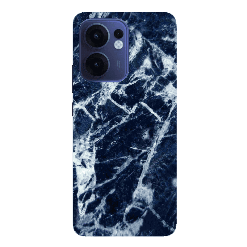 Oppo Reno13 FS Marble Cracked Purple Transparent Silicone TPU Θήκη