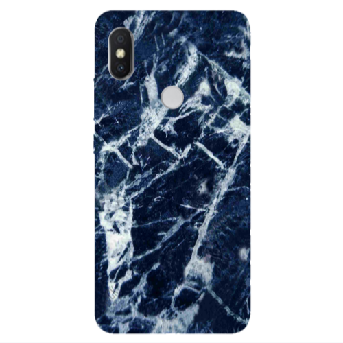 Xiaomi Redmi S2 Marble Cracked Purple Transparent Silicone TPU Θήκη