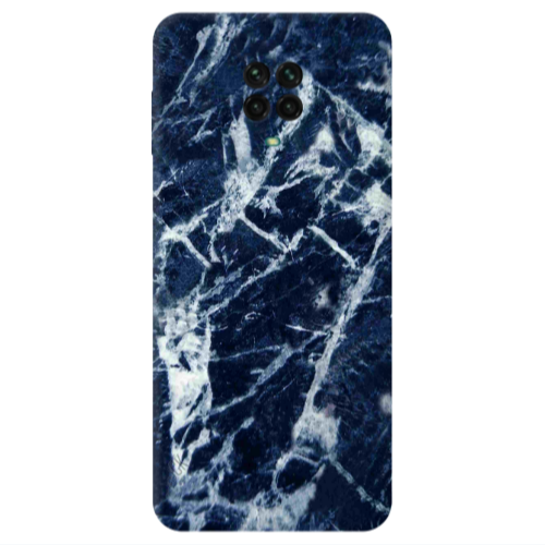Xiaomi Redmi Note 9S Marble Cracked Purple Transparent Silicone TPU Θήκη