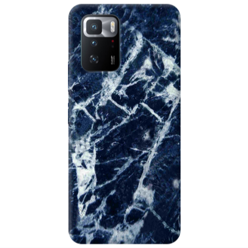 Xiaomi Poco X3 GT Marble Cracked Purple Transparent Silicone TPU Θήκη