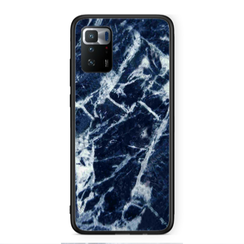 Xiaomi Poco X3 GT Marble Cracked Purple Black Glossy Θήκη