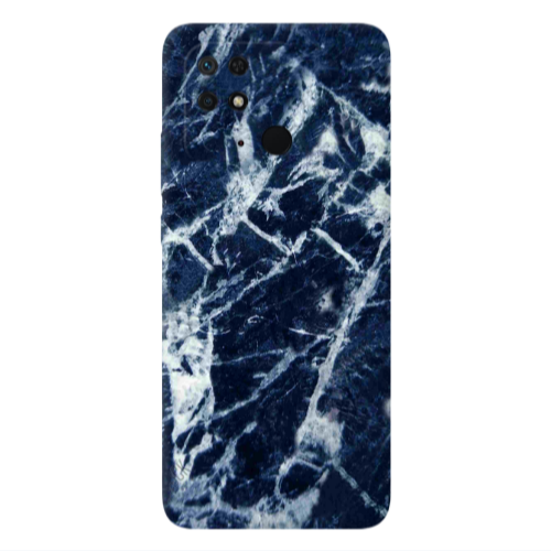 Xiaomi Poco C40 Marble Cracked Purple Transparent Silicone TPU Θήκη