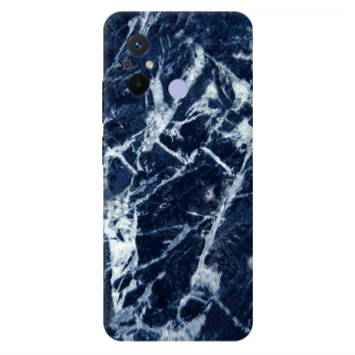 Xiaomi Redmi 12C Marble Cracked Purple Transparent Silicone TPU Θήκη