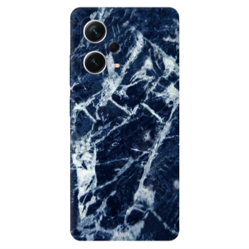 Xiaomi Redmi Note 12 5G Marble Cracked Purple Transparent Silicone TPU Θήκη