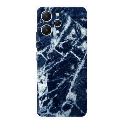 Xiaomi Redmi 12 Marble Cracked Purple Transparent Silicone TPU Θήκη