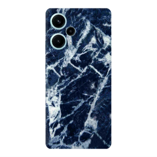 Xiaomi Poco F5 Marble Cracked Purple Transparent Silicone TPU Θήκη