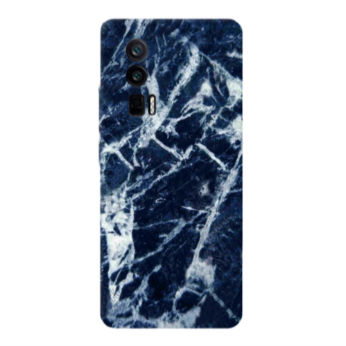 Xiaomi Poco F5 Pro Marble Cracked Purple Transparent Silicone TPU Θήκη