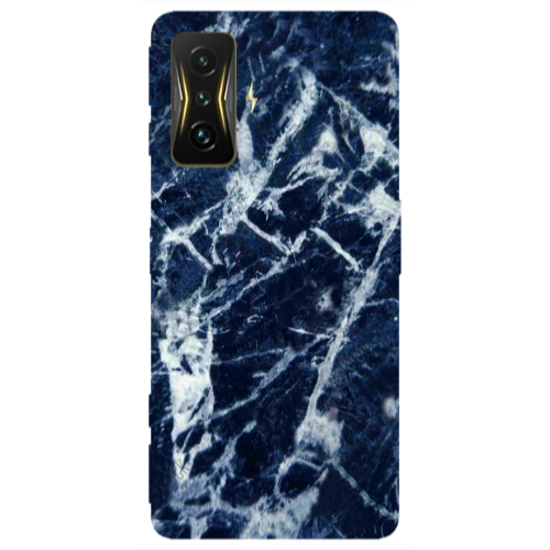 Xiaomi Poco F4 Gt Marble Cracked Purple Transparent Silicone TPU Θήκη