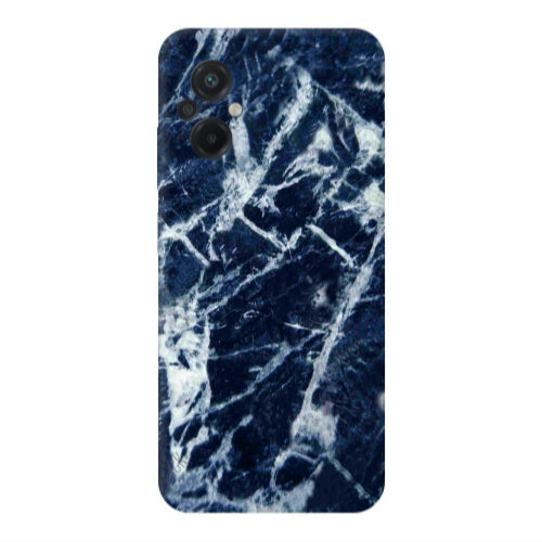Xiaomi Poco M5 Marble Cracked Purple Transparent Silicone TPU Θήκη