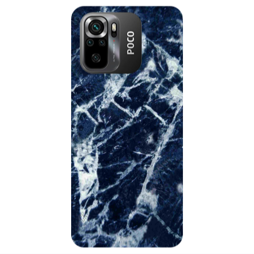 Xiaomi Poco M5 s Marble Cracked Purple Transparent Silicone TPU Θήκη