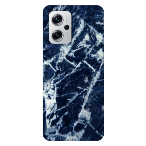 Xiaomi Poco X4 GT Marble Cracked Purple Transparent Silicone TPU Θήκη