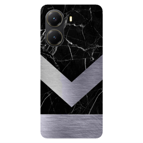 Xiaomi Poco X7 Pro Marble Arrow Down Transparent Silicone TPU Θήκη