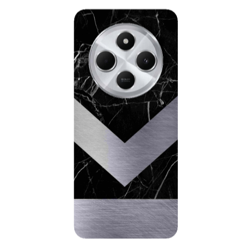 Xiaomi Redmi 14c Marble Arrow Down Transparent Silicone TPU Θήκη
