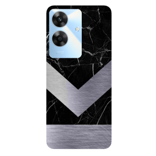 Realme Note 60 Marble Arrow Down Transparent Silicone TPU Θήκη