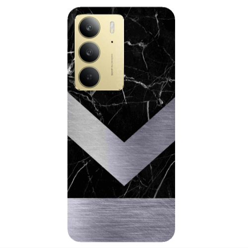 Realme C 75 Marble Arrow Down Transparent Silicone TPU Θήκη