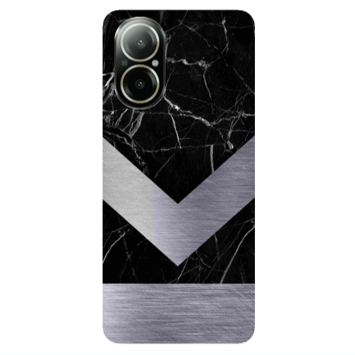Realme C67 Marble Arrow Down Transparent Silicone TPU Θήκη