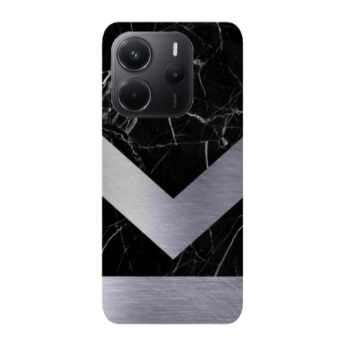 Xiaomi Redmi Note 14 Marble Arrow Down Transparent Silicone TPU Θήκη