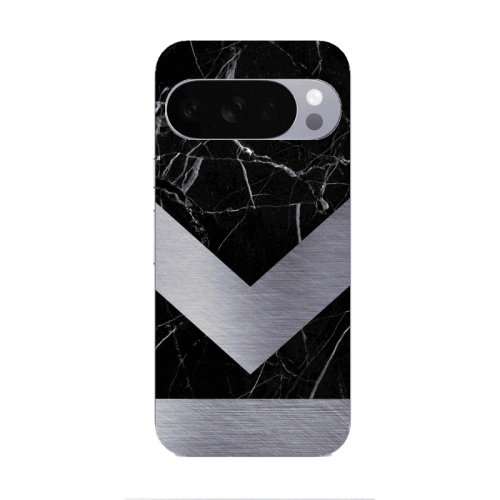 Google Pixel 10 Pro Marble Arrow Down Transparent Silicone TPU Θήκη