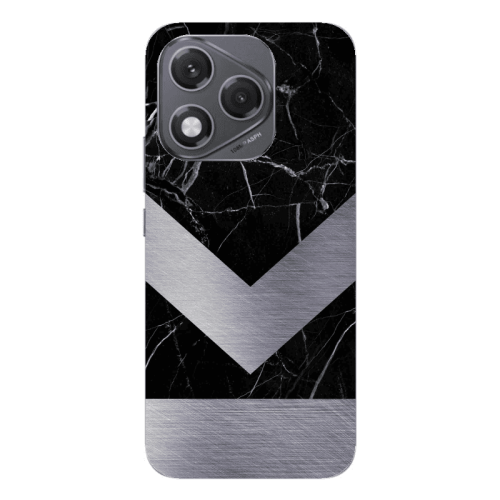 Honor 400 Lite Marble Arrow Down Transparent Silicone TPU Θήκη