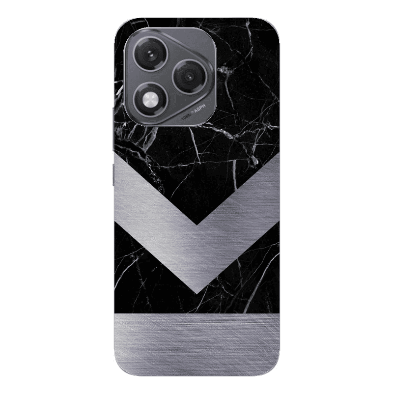 Honor 400 Lite Marble Arrow Down Transparent Silicone TPU Θήκη
