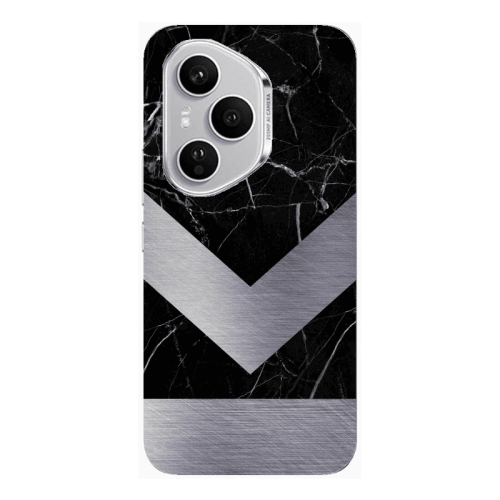 Honor Magic 400 Pro Marble Arrow Down Transparent Silicone TPU Θήκη