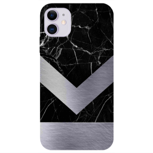 Apple iPhone 11  Marble Arrow Down Transparent Silicone TPU Θήκη
