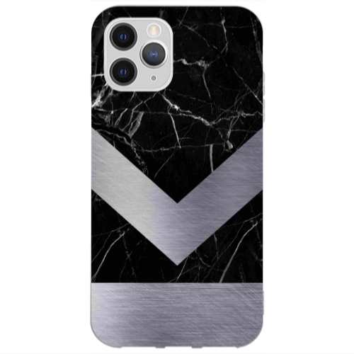 Apple iPhone 13 Pro Max Marble Arrow Down Transparent Silicone TPU Θήκη