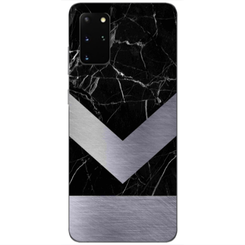 Samsung S20 Plus Marble Arrow Down Transparent Silicone TPU Θήκη