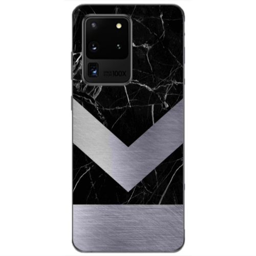 Samsung S20 Ultra Marble Arrow Down Transparent Silicone TPU Θήκη