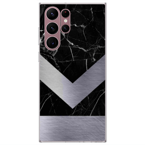 Samsung S22 Ultra Marble Arrow Down Transparent Silicone TPU Θήκη