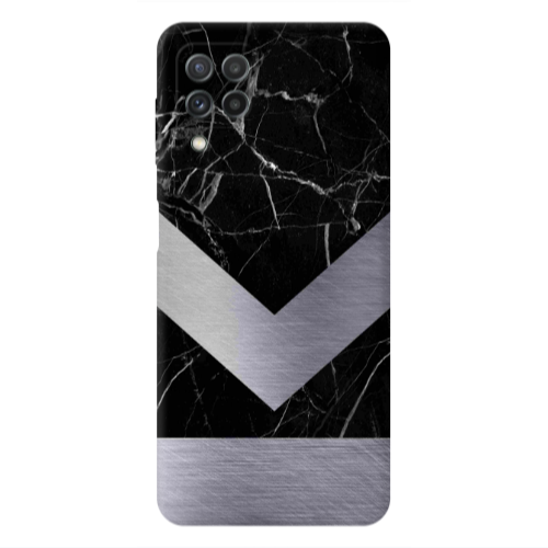 Samsung A22 4G Marble Arrow Down Transparent Silicone TPU Θήκη