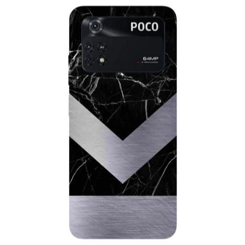 Xiaomi Poco M4 Pro 4G Marble Arrow Down Transparent Silicone TPU Θήκη