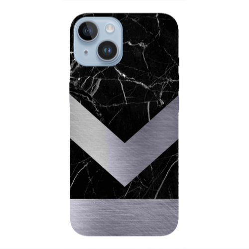 Apple iPhone 14 Plus Marble Arrow Down Transparent Silicone TPU Θήκη