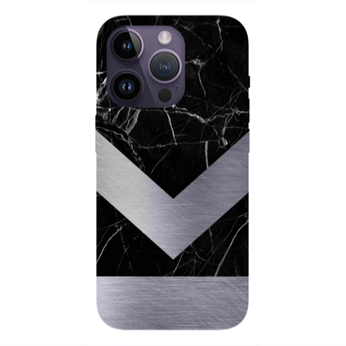 Apple iPhone 14 Pro Max Marble Arrow Down Transparent Silicone TPU Θήκη