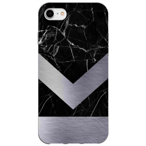 Apple iPhone 7 Marble Arrow Down Transparent Silicone TPU Θήκη