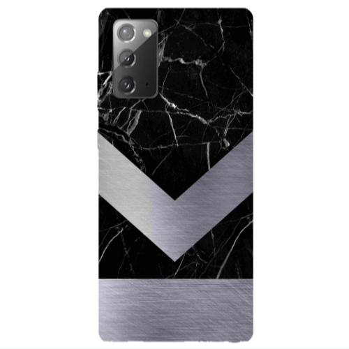 Samsung Note 20 Marble Arrow Down Transparent Silicone TPU Θήκη