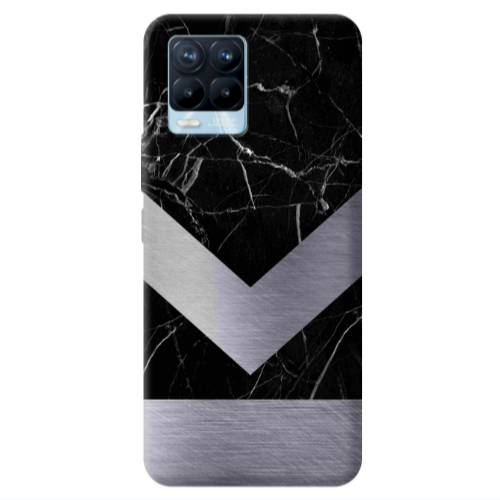 Realme 8 Pro Marble Arrow Down Transparent Silicone TPU Θήκη
