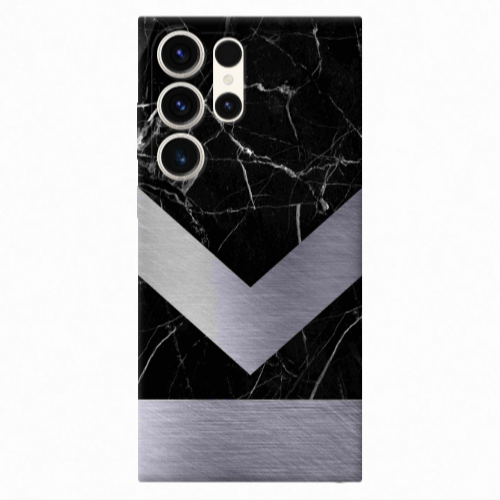 Samsung S23 Ultra Marble Arrow Down Transparent Silicone TPU Θήκη