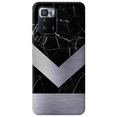 Xiaomi Poco X3 GT Marble Arrow Down Transparent Silicone TPU Θήκη