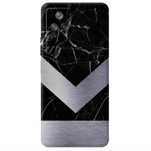 Xiaomi Poco F4 Marble Arrow Down Transparent Silicone TPU Θήκη