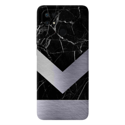 Xiaomi Poco C40 Marble Arrow Down Transparent Silicone TPU Θήκη